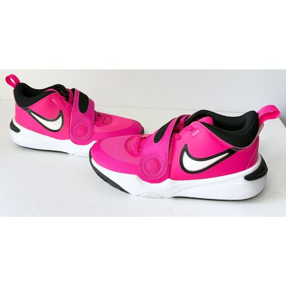 Nike Hustle D 11 Sneakers Girls 5Y Pink Wht Blk Basketball Shoes DV8996 601 NWT - Picture 5 of 6
